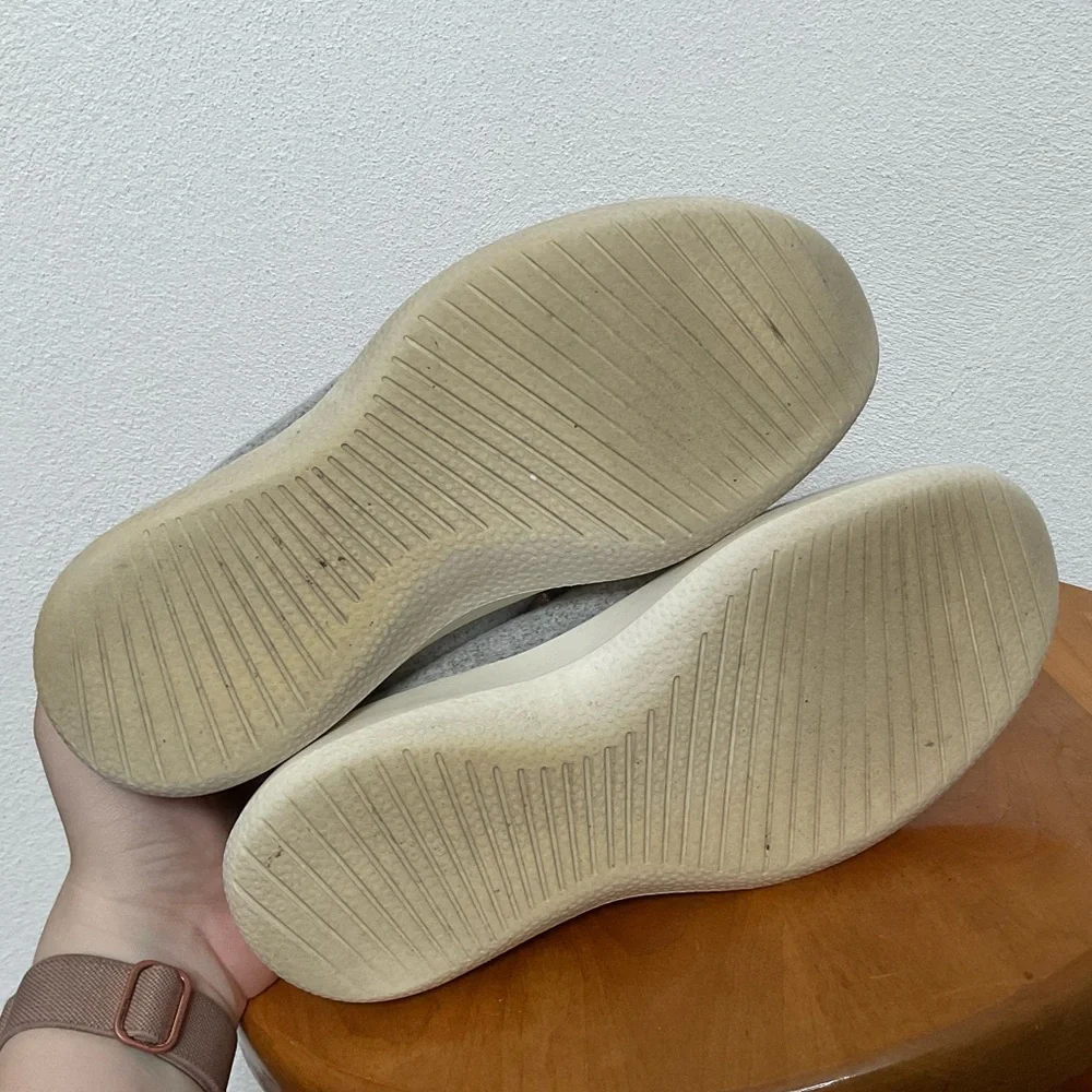 Allbirds Super Light Light Grey, Brown Laces Merino Wool Sneakers Size 6